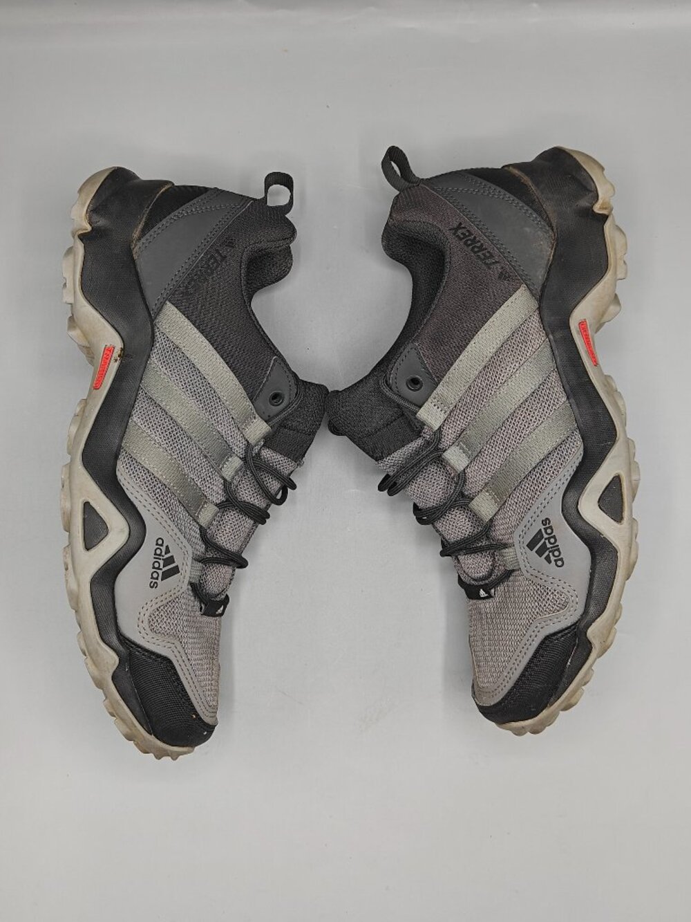 Adidas Terrex AX2R CM7728 Men's 9 Gray Black Trail Hiking Shoes Sneakers - Picture 6 of 12